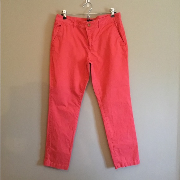 DONATED Banana Republic Girlfriend Pants, Size 8, Red orange - Picture 1 of 8